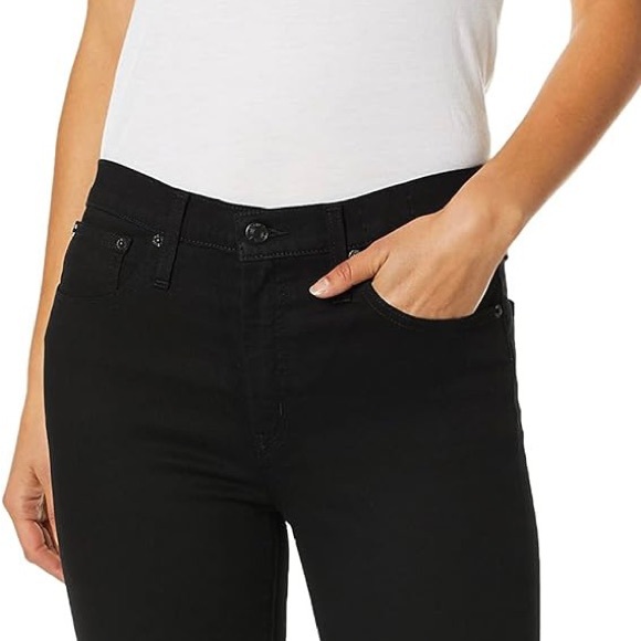 J CREW toothpick Toothpick Black Jean sz 26 Petite 9" Mid-Rise Ankle Skinny - Picture 2 of 14